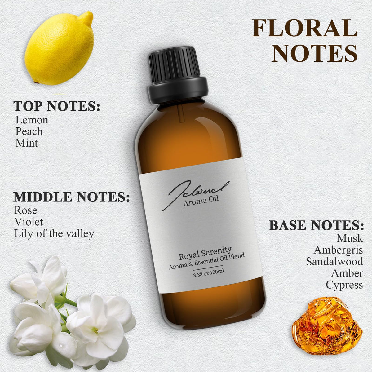 JCLOUD Royal Serenity Essential Oil Inspired by Ritz-Carlton Hotel | Hotel Collection - Pure Aromatherapy
