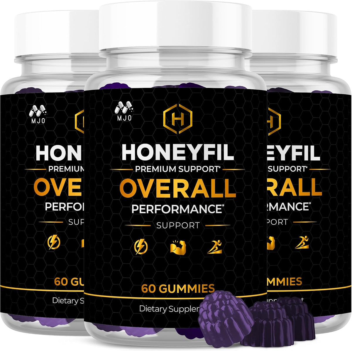 (3 Pack) Honeyfil Gummies Advanced Men's Health Support (180 Gummies)