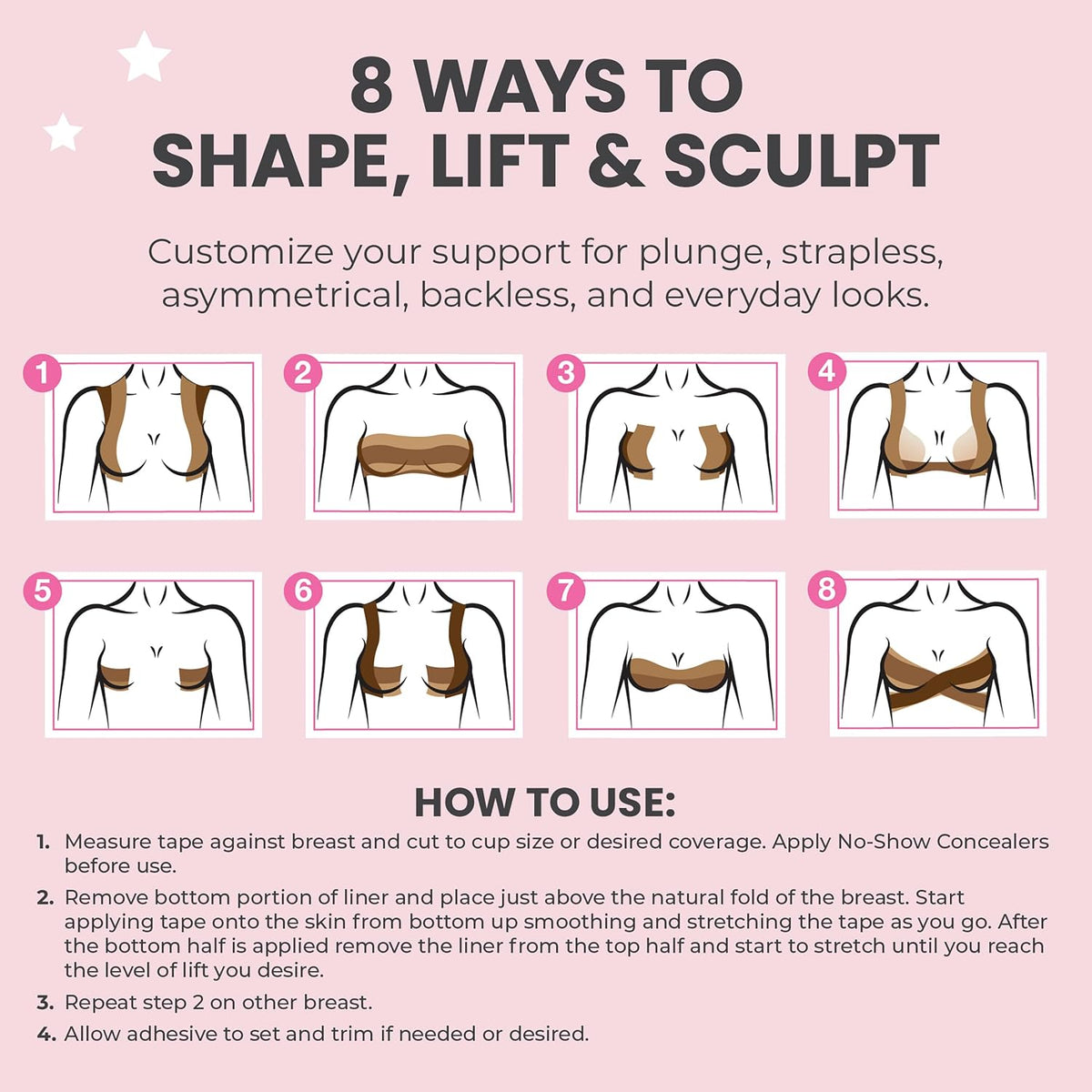 Hollywood Fashion Secrets Body Contour Tape