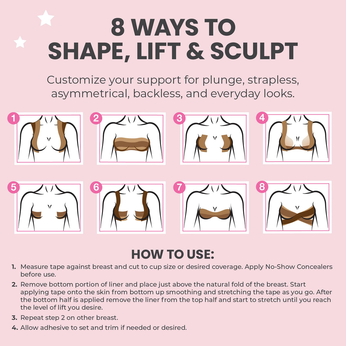 Hollywood Fashion Secrets Body Contour Tape