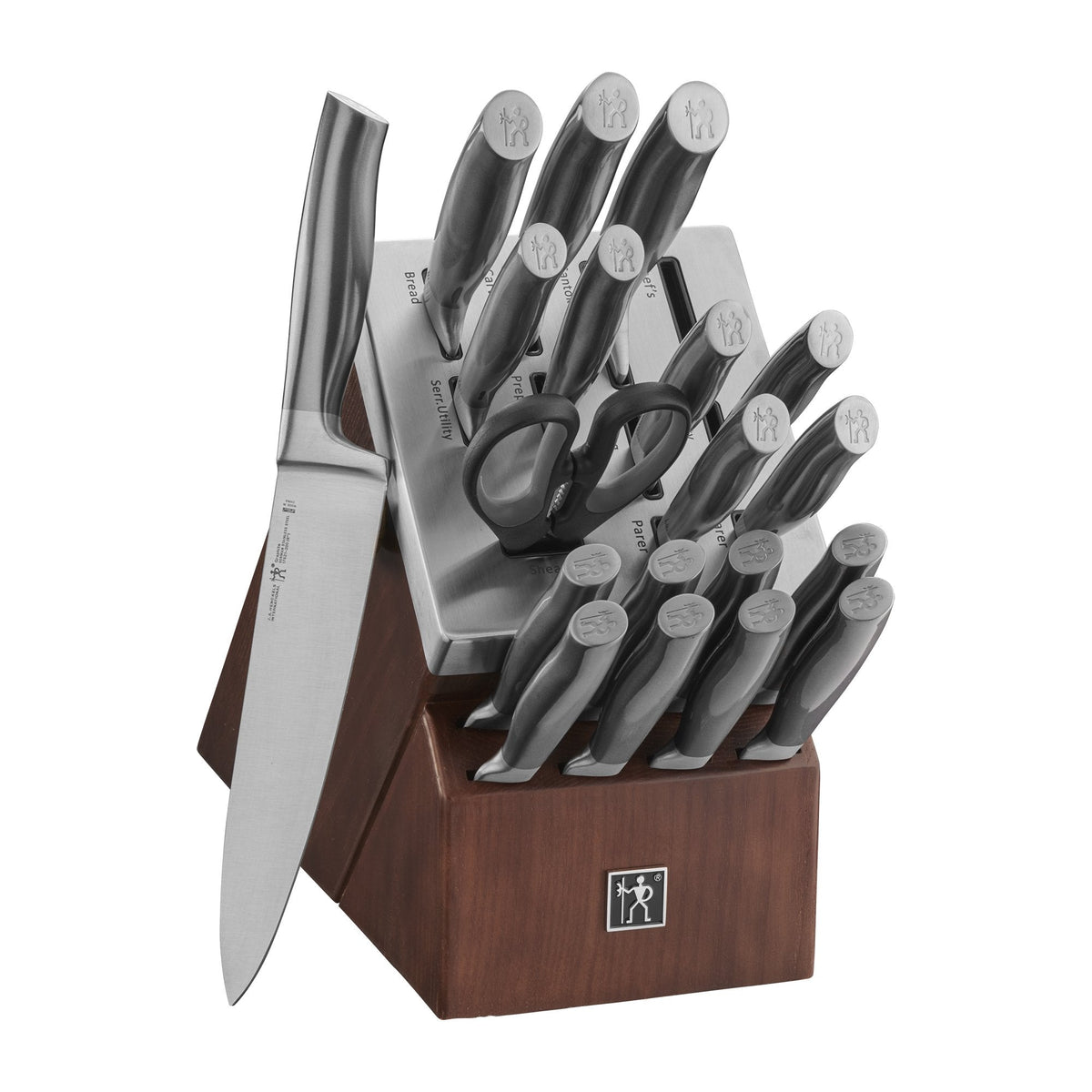 HENCKELS Graphite 20-pc Self-Sharpening Knife Set with Block, Chef Knife, Paring Knife