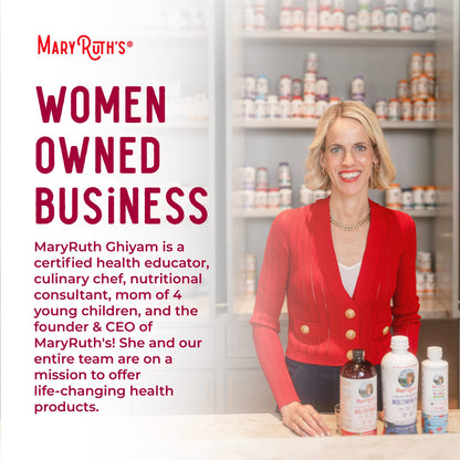 MARYRUTH'S Liquid Morning Multivitamin for Women, Men & Kids | Vitamin A C D E B6 B12 Biotin Zinc | Beauty | Vegan | Non-GMO | Gluten Free | 32 Servings