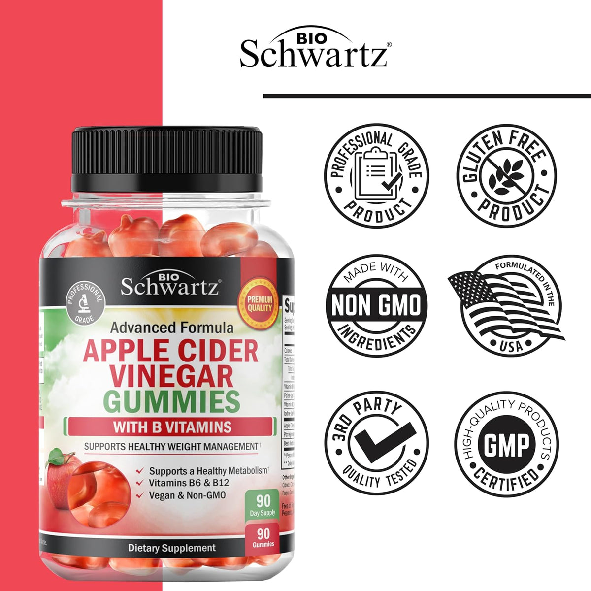 Apple Cider Vinegar Gummies for Weight Loss - ACV Gummies with The Mother