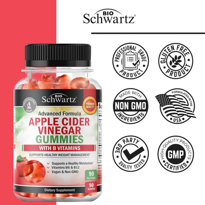 Apple Cider Vinegar Gummies for Weight Loss - ACV Gummies with The Mother