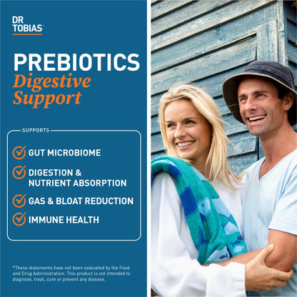 Dr. Tobias Prebiotics, Supports Digestion & Gut Health, Feed Good Probiotic Bacteria