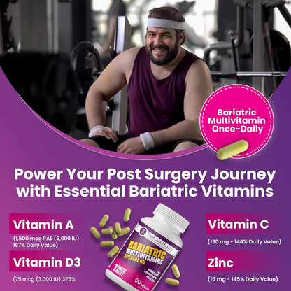 Special-45 Bariatric Multivitamin | Reduced B12 | Capsule | 90ct | Post-Op Bariatric Vitamins for Gastric Bypass, Sleeve, Duodenal Switch & Sustain Recovery (3 Month Supply) - Made in USA