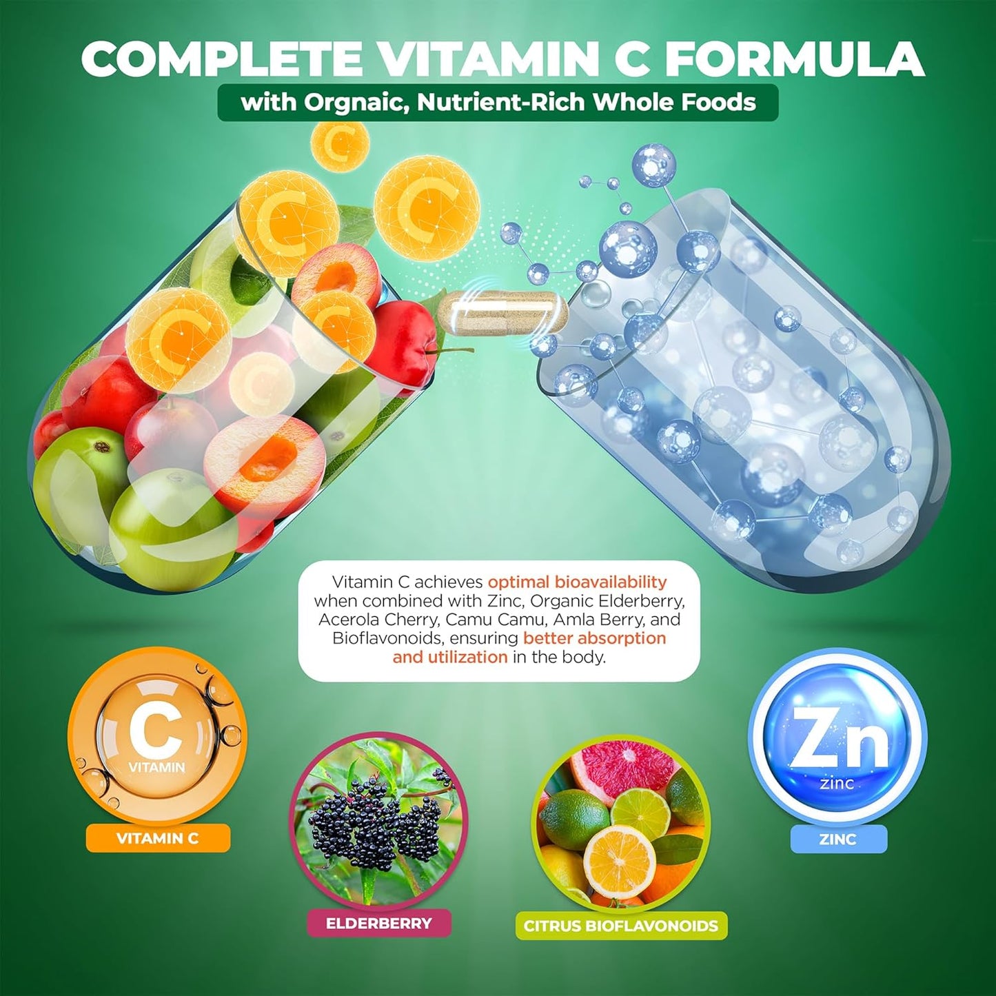 MoxyVites Liposomal Vitamin C with Organic Berries + Vitamin D3 K2 with Omega-7 Sea Buckthorn Oil – Immune Support, Antioxidant Protection, Bone & Heart Wellness – Premium Daily Wellness Pack