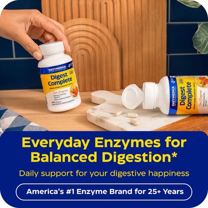 Enzymedica Digest Complete - Helps Gas & Bloating - 90 Caps
