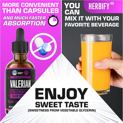 Valerian Root Supplement - Valerian Root Tincture – Nervous System Support 2 Fl oz