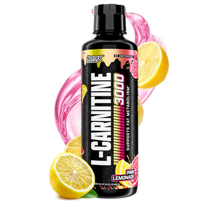 Nutrex Research L Carnitine 3000 - Clinically Dosed L-Carnitine Liquid for Energy, Metabolism & Muscle Recovery - Delicious Strawberry Watermelon - No Sugar, No Carbs, No Stimulants - 31 Servings