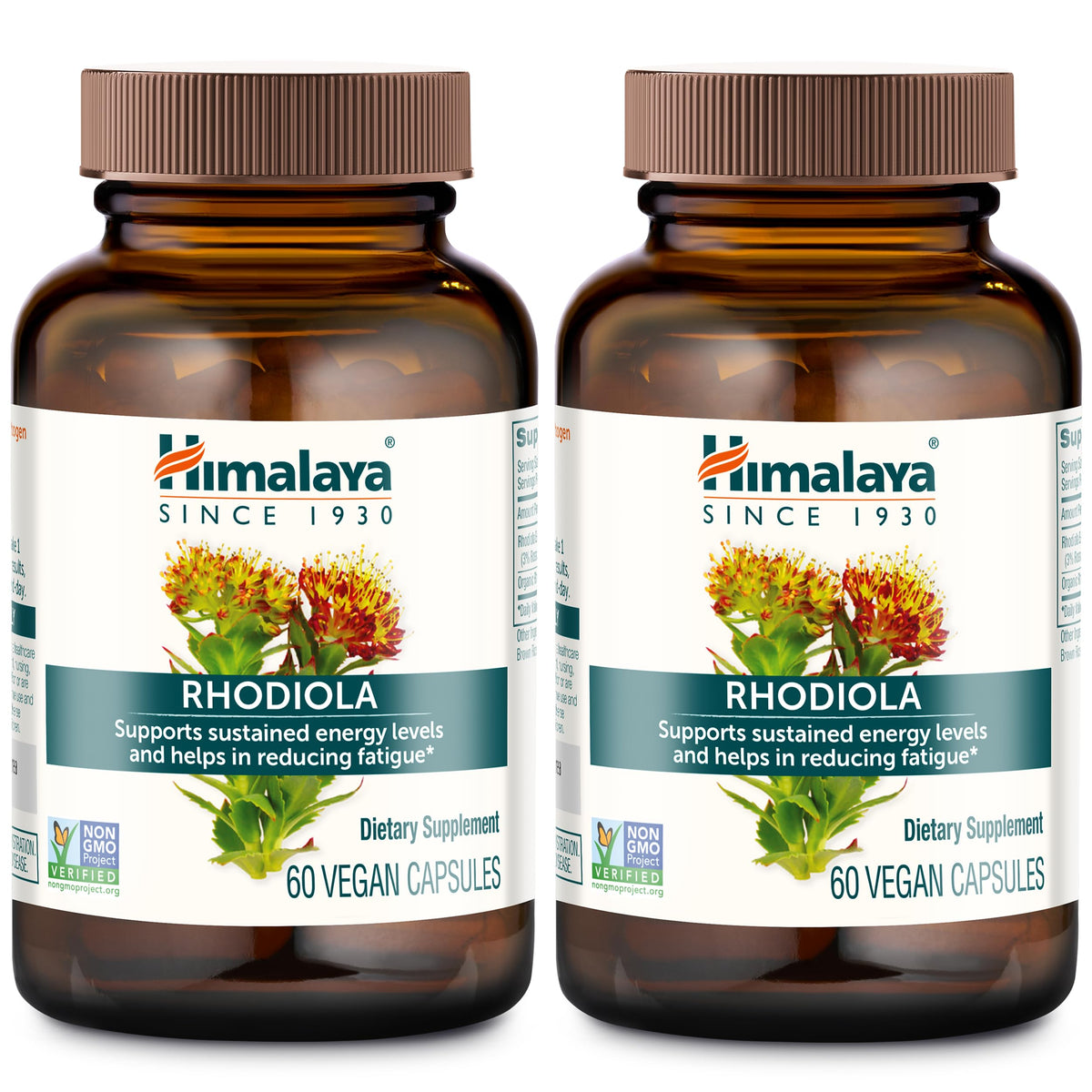 Himalaya Rhodiola Rosea Extract - Herbal Rhodiola Rosea Supplements for Supporting Stress Relief, Energy, and Exercise Endurance - Vegan, Gluten Free, 250 mg, 60 Capsules