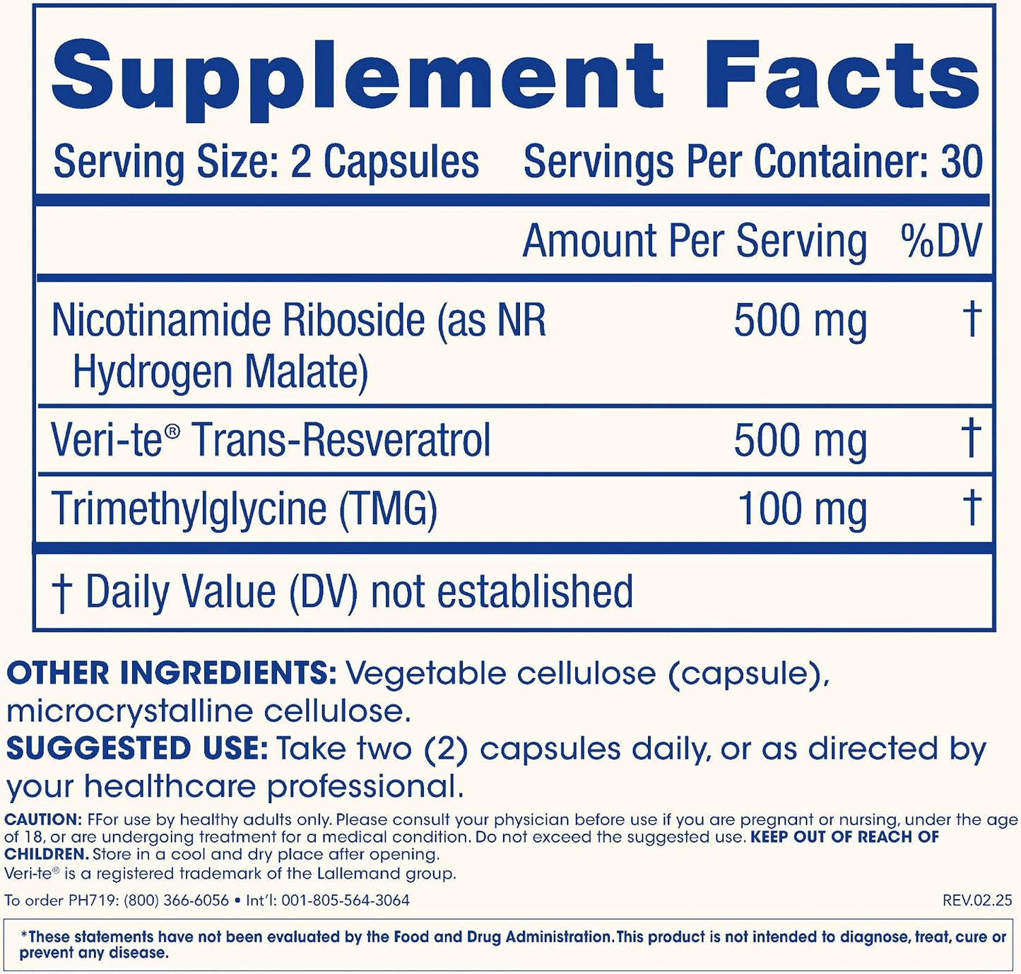 ProHealth Nicotinamide Riboside Pro Complete | 60 Capsules | Comprehensive NAD+ Support | 500mg Nicotinamide Riboside + 500mg Trans-Resveratrol + 100mg TMG Per Serving | USA Manufactured, Lab-Tested