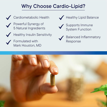 BIOTICS RESEARCH Cardio-Lipid™ - Professional-Grade Cardiovascular Support Formula - Featuring Red Yeast Rice, Phytosterols, Berberine, Garlic & Delta-Tocopherol - Formulated with Mark Houston, MD