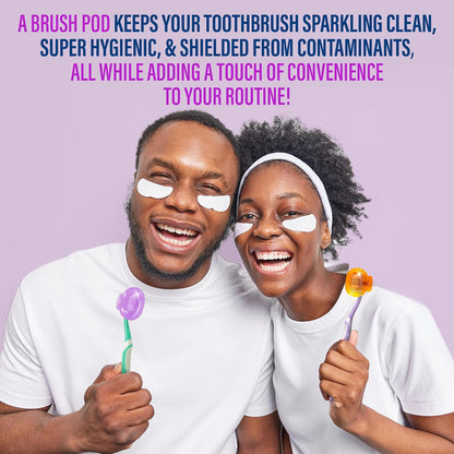 GuruNanda Brush Pods Manual & Electric Toothbrush Covers, 6 ct