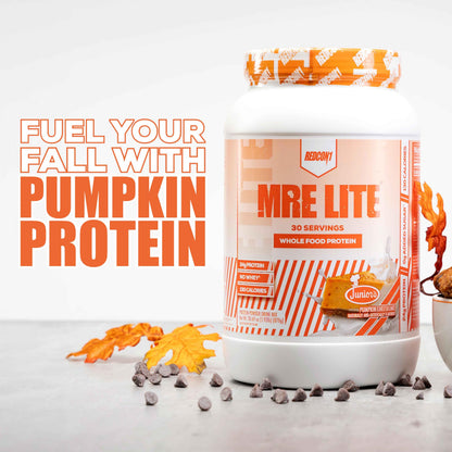 REDCON1 MRE Lite Whole Food Protein Powder, Juniors, Pumpkin Cheesecake - Low Carb