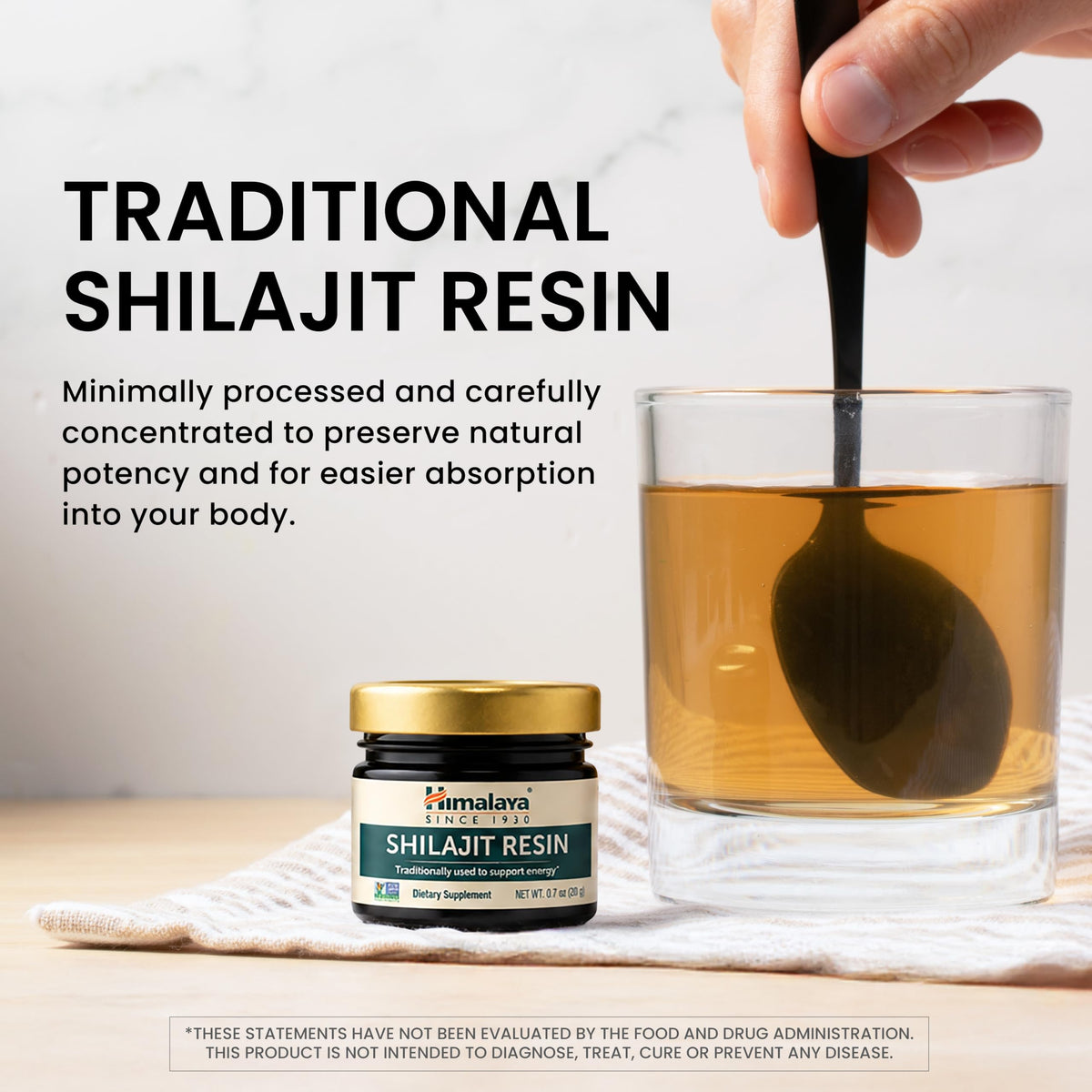 Himalaya Shilajit - Herbal Energy Supplements with Fulvic Acid and Trace Minerals, from Shilajit Resin, Vegan, Non-GMO, Gluten Free, 250 mg, 60 Capsules