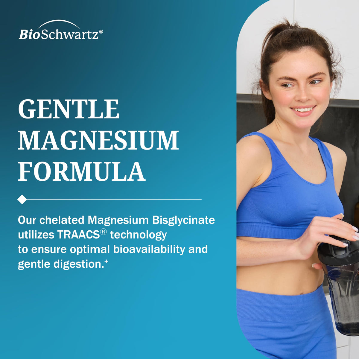 Magnesium Bisglycinate Chelated Supplement -180 Capsules