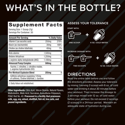 Six Star Pre Workout PreWorkout Explosion Pre Workout Powder for Men & Women PreWorkout