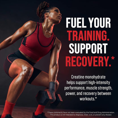 10X Creatine Monohydrate Powder - Micronized Creatine Supplement for Strength, Recovery & Cognitive Performance Support - Vegan, Unflavored, 60 Servings