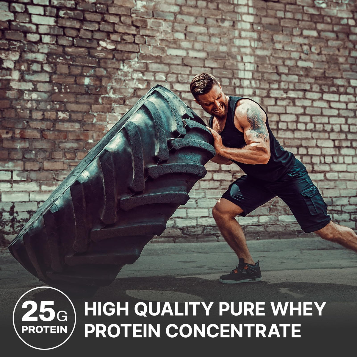 NutraBio Classic Whey Protein Powder- 25G of Protein Per Scoop - Ice Cream Cookie