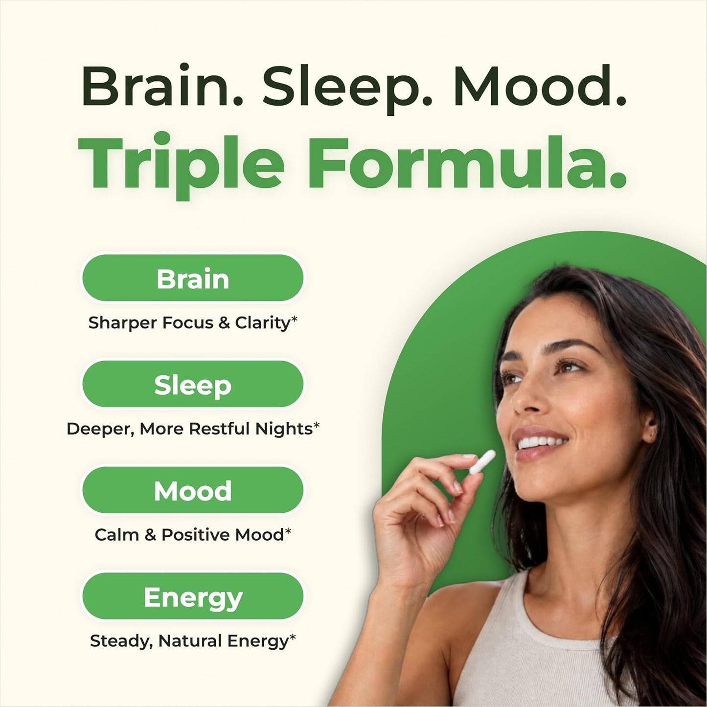 Threonix Triple Magnesium Complex - Magtein L-Threonate, Bisglycinate Chelate TRAACS & ATA Mg - Brain, Sleep, Mood & Focus Support - High Absorption, Gentle on Stomach - 120 Capsules