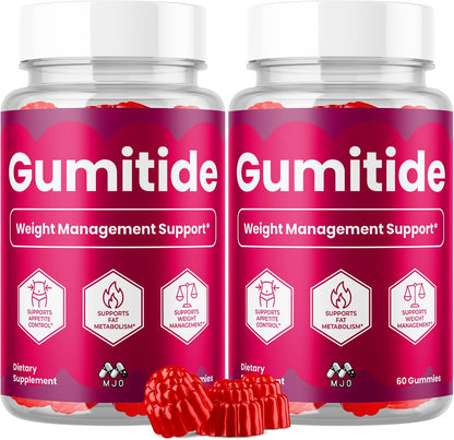 (2 Pack) Gumitide Gummies, Official Gumitide Supplement (120 Gummies)