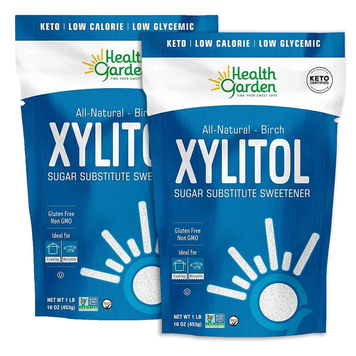 Health Garden Birch Xylitol Sweetener - Xylitol Sugar Substitute - 15 oz