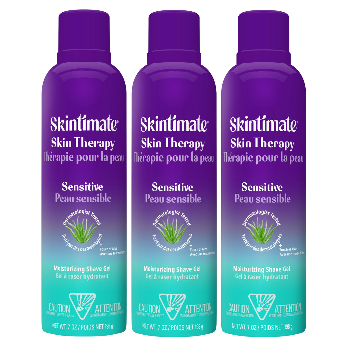 Skintimate Skin Therapy Sensitive Skin Moisturizing Shave Gel for Women with Vitamin E