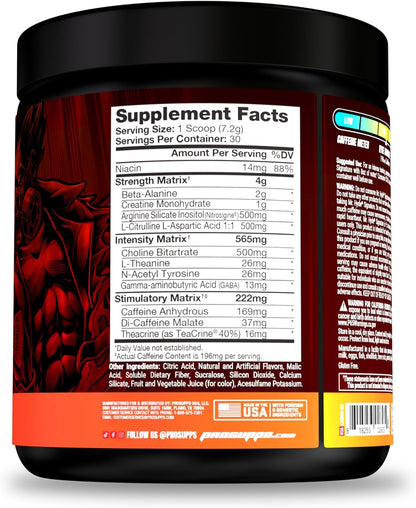 ProSupps Hyde Signature Sustained Pre-Workout, Fruit Punch and Creatine 300 Bundle