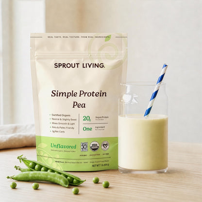Sprout Living Organic Pumpkin Seed Protein Powder, Unflavored, 20 Grams of Plant Based Protein Powder Without Artificial Sweeteners, Non Dairy, Non-GMO, Vegan, Gluten Free (1 Pound, 14 Servings)