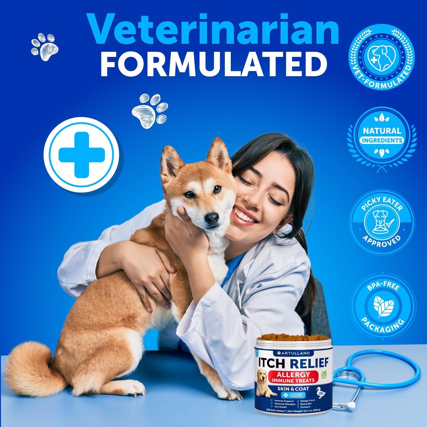 Omega 3 Fish Oil for Dogs - Better Than Salmon Oil - Skin and Coat Defense Liquid Supplement for Allergy Relief - High EPA & DHA for Shedding, Mobility, Itching, Joint & Bone Health Support - 8 FL OZ