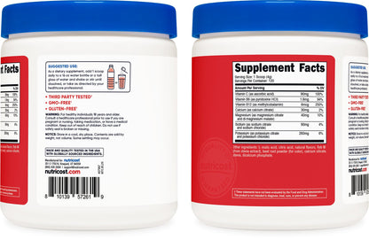 Nutricost Electrolyte Complex Powder (120 Servings, Fruit Punch) | Hydration Supplement Drink Mix with Vitamins and Minerals