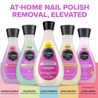 Cutex Gel Nail Polish Remover, Ultra-Powerful & Removes Glitter and Dark Colored Paints