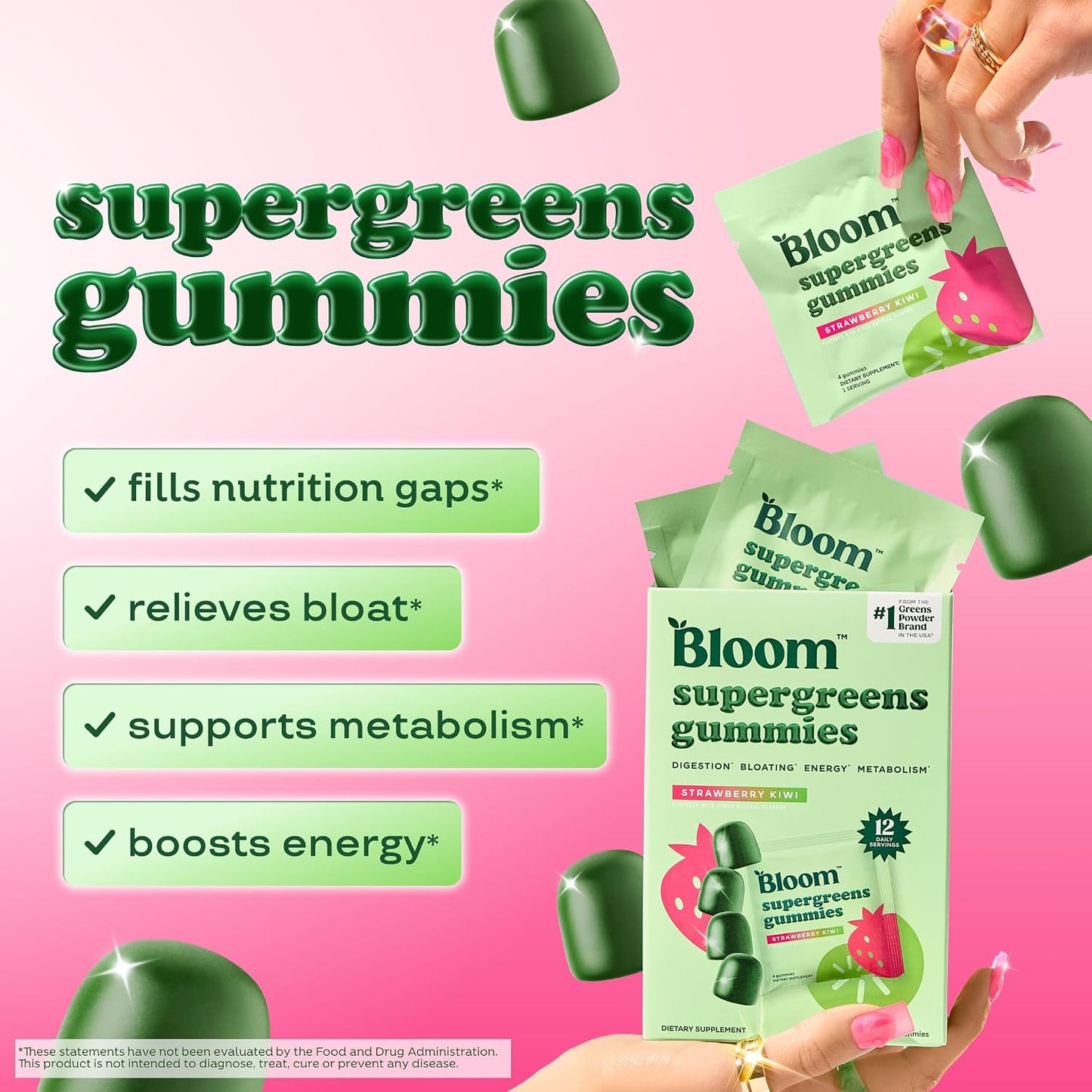 Bloom Raspberry Lemonade Clear Protein and Greens Gummies Bundle