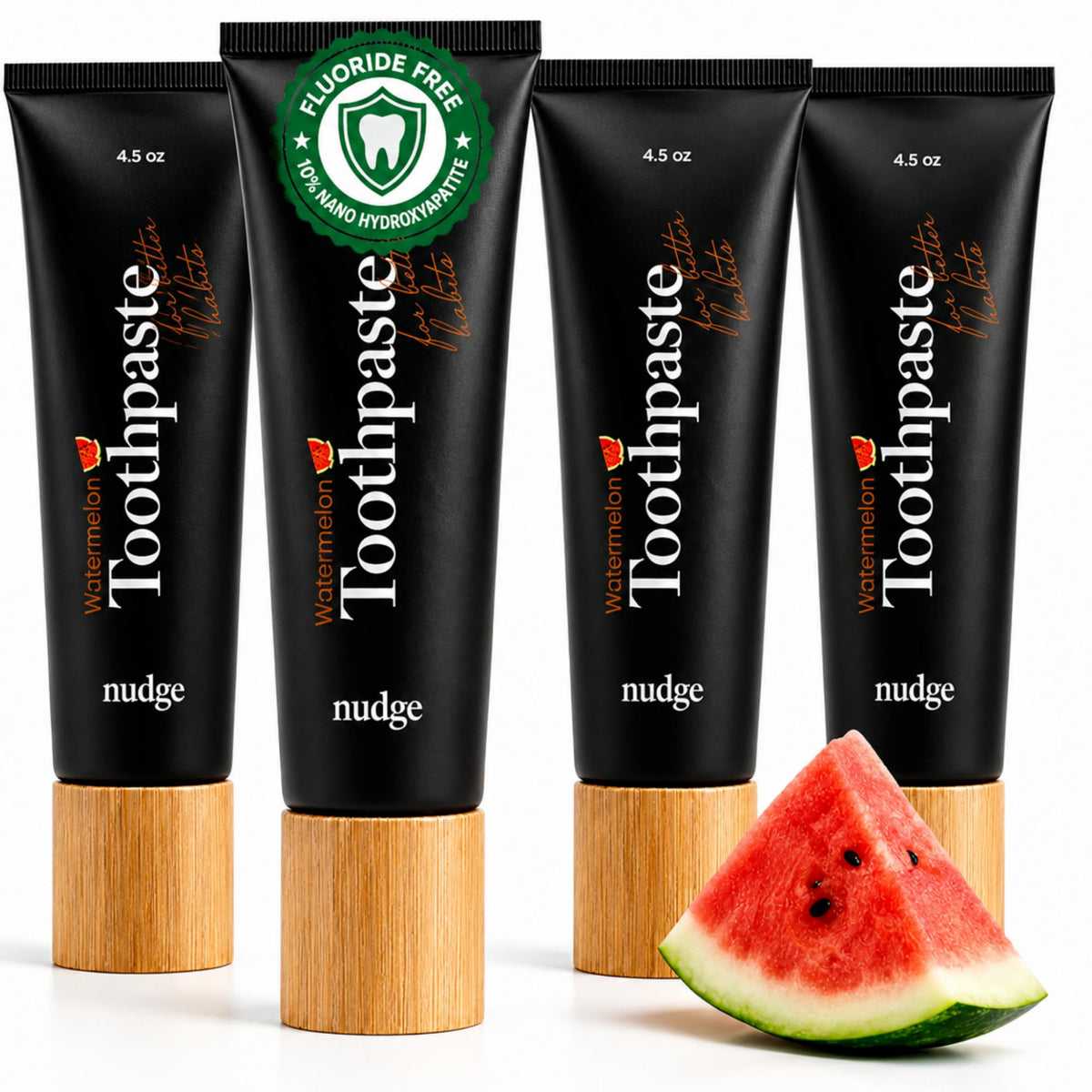 Nudge 10% Nano Hydroxyapatite Toothpaste, Natural Mint, 4.5 oz, Pack of 2