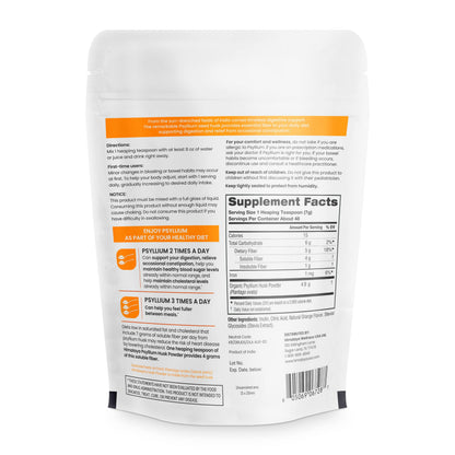 Himalaya Organic Psyllium Whole Husk Fiber Supplement,Unflavored,12 oz