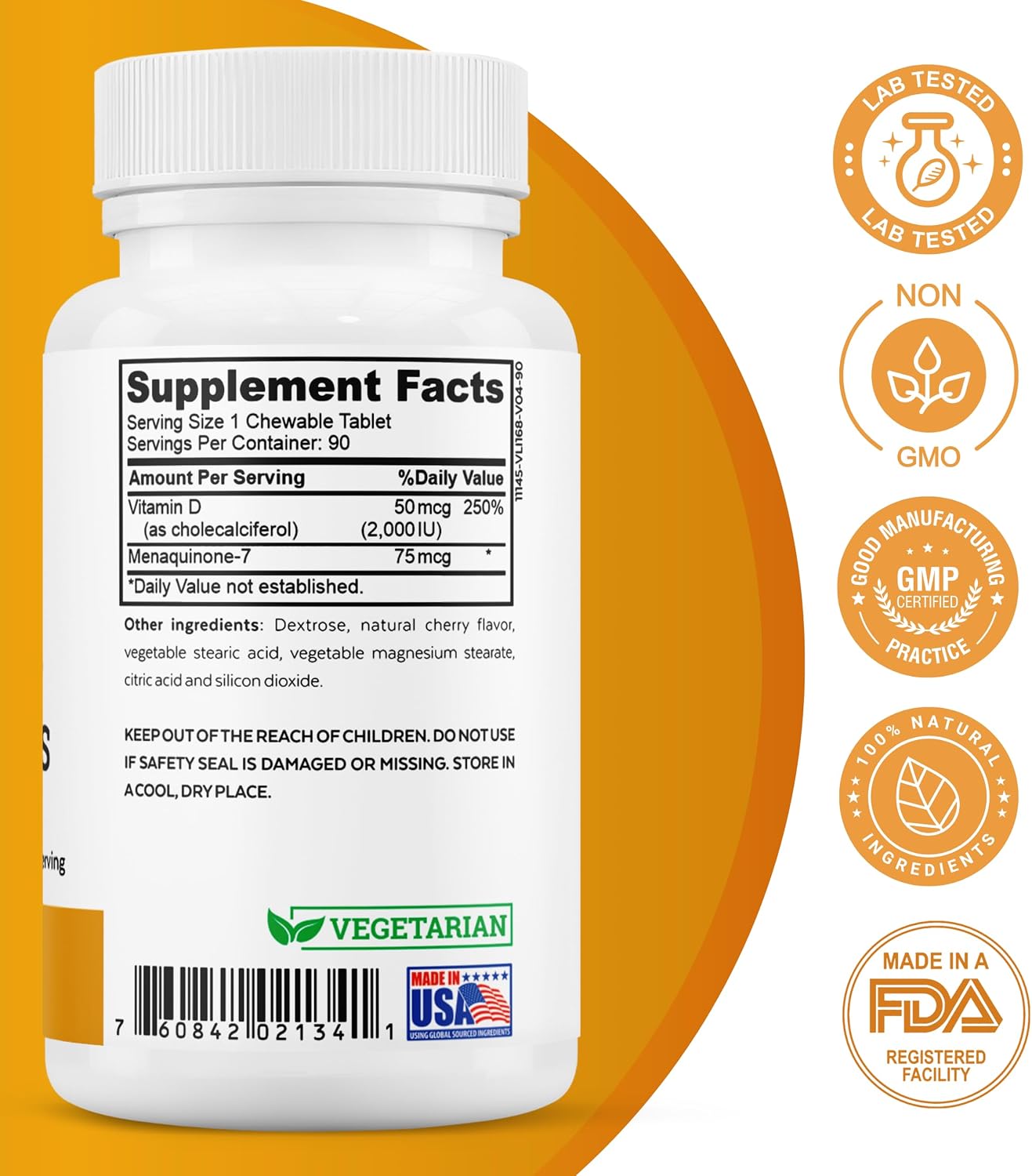 Men's Health Vitality Bundle: Brain Support Complex, Men's Daily 7 Essentials, and Vitamin D3 + K2