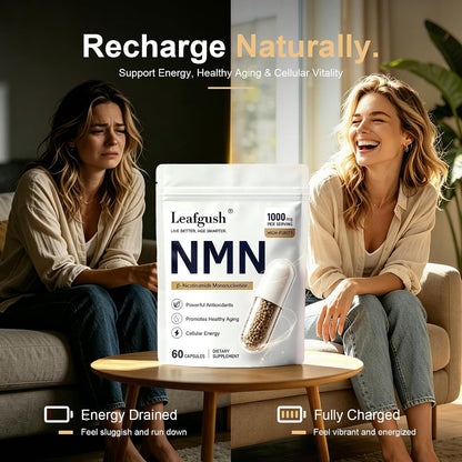 NMN Supplement 1000mg, NAD+ Precursor with TMG 300mg & Grape Seed Extract 100mg, Nicotinamide Mononucleotide for Cellular Energy, Healthy Aging Support, Advanced 3-in-1 Daily Formula