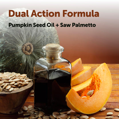 Micro Ingredients Pumpkin Seed Oil with Saw Palmetto,300 Softgels | Cold Pressed, Pure Virgin Oil, Essential Fatty Acids, & Phytosterols | Non-GMO