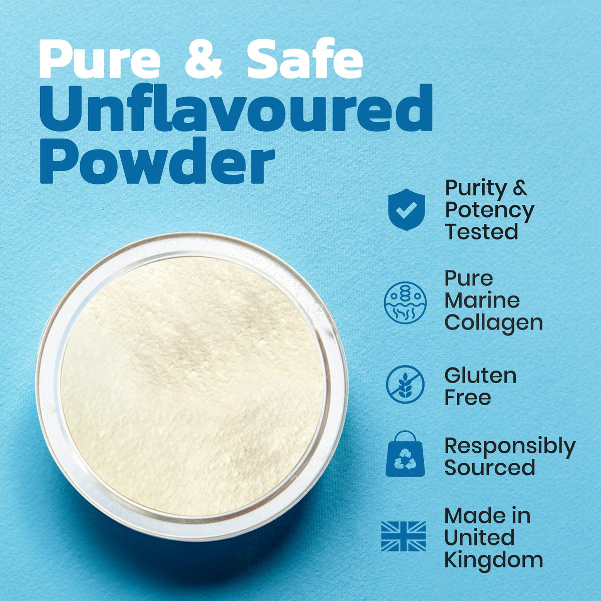 Protein Rebel - Run Easy Marine Collagen Powder for Running, Joint Support - Unflavoured Powder Collagen