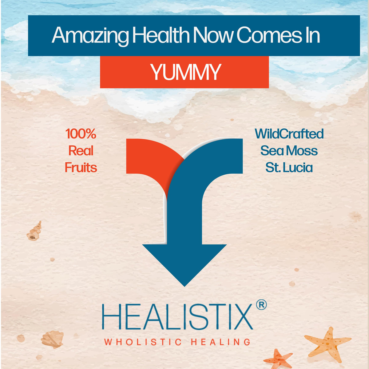 Healistix Irish Sea Moss Gel- St Lucia Wildcrafted Seamoss Gel, Packed with 92 Vitamins