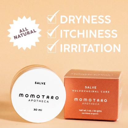 MOMOTARO APOTHECA Vaginal Moisturizer, Organic Vulva Salve - Intimate Soothing Balm