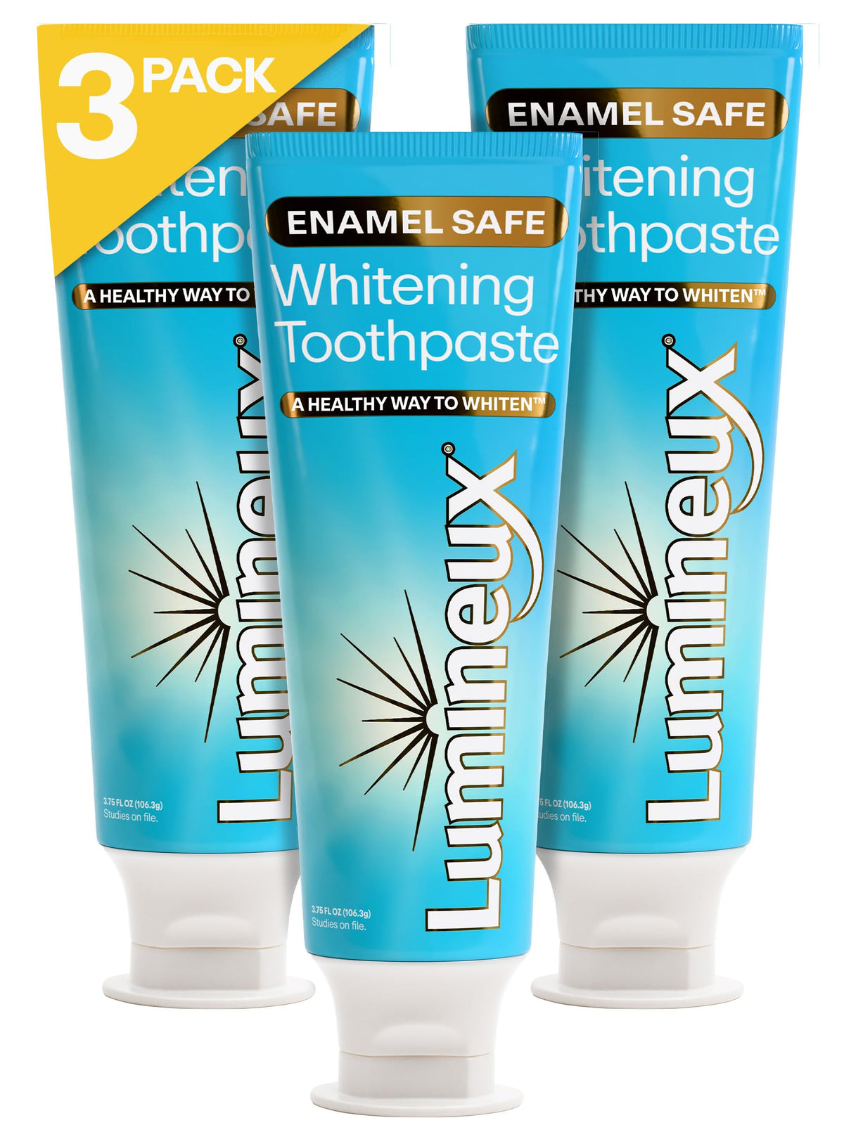 Lumineux Teeth Whitening Toothpaste, Peroxide Free, 3.75 oz, 2 Pack