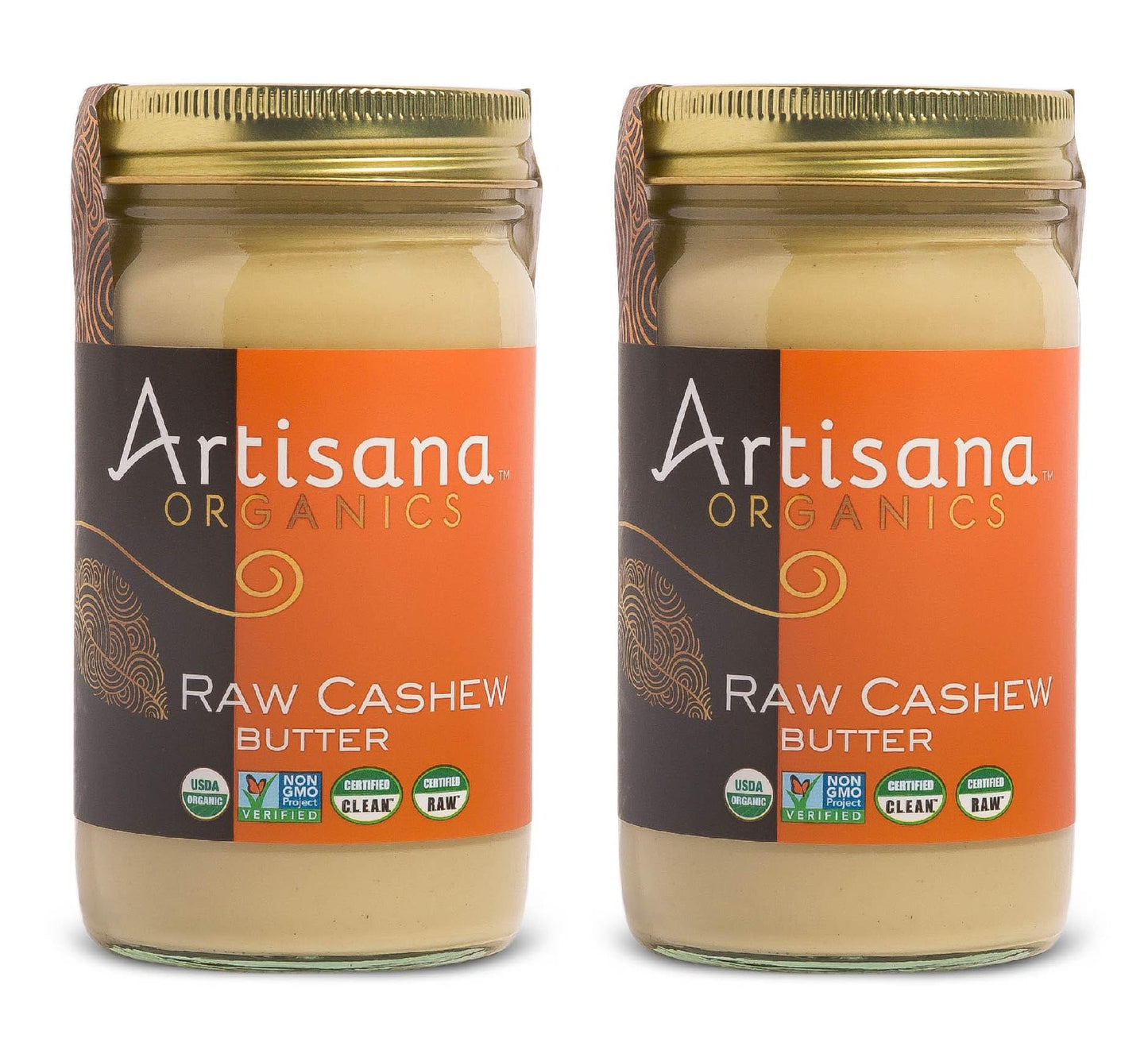 Artisana Organics Raw Cashew Butter - No Sugar Added, Vegan and Paleo Friendly, Non GMO, 14oz Jar