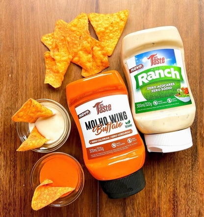 Mrs Taste Sugar Free Sauce, Zero Calories, Zero Sodium, Zero Sugar, High Fiber, Keto Friendly, Paleo Friendly, Low Calorie Option, Condiments and Sauces (10 oz, Buffalo)