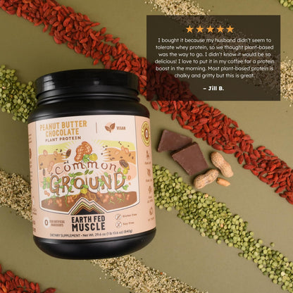 Earth Fed Muscle Organic Plant Protein Powder, Chocolate, 1.74 lb