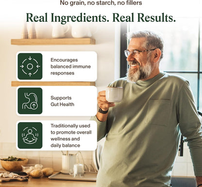 Real Mushrooms Turkey Tail Capsules – Organic Mushroom Extract for Daily Wellness, Gut Harmony, Energy Support – Vegan, Non-GMO, No Fillers – Turkey Tail Extract 200 Count Mushroom Supplement