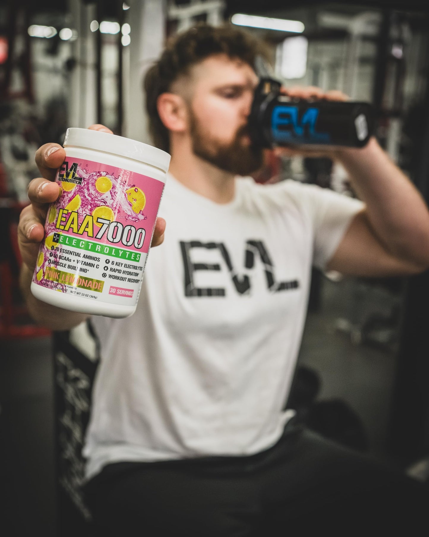 EAAs Amino Acids Powder - EAA Essential Amino Acids Pre & Post Workout Powder for Muscle Building Endurance and Recovery Support with 7g per Serving Plus 5g BCAAs (Pink Lemonade, 30 Servings)