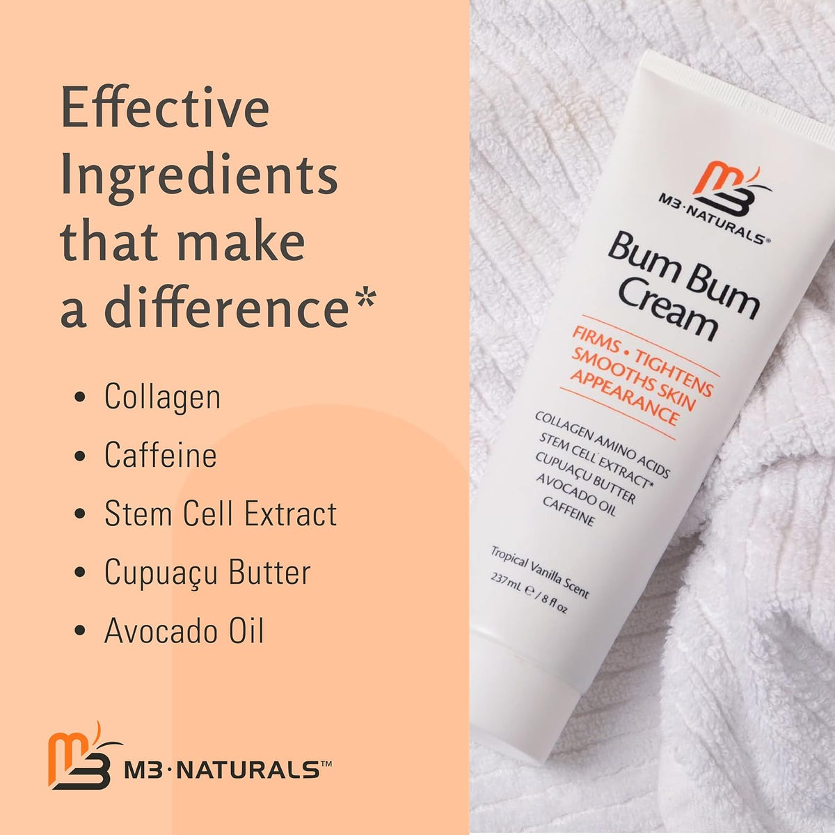 Anti Cellulite Body Massage Oil and Bum Bum Cream Bundle by M3